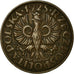 Coin, Poland, 2 Grosze, 1925, Warsaw, EF(40-45), Bronze, KM:9a