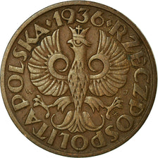 Coin, Poland, 2 Grosze, 1936, Warsaw, EF(40-45), Bronze, KM:9a