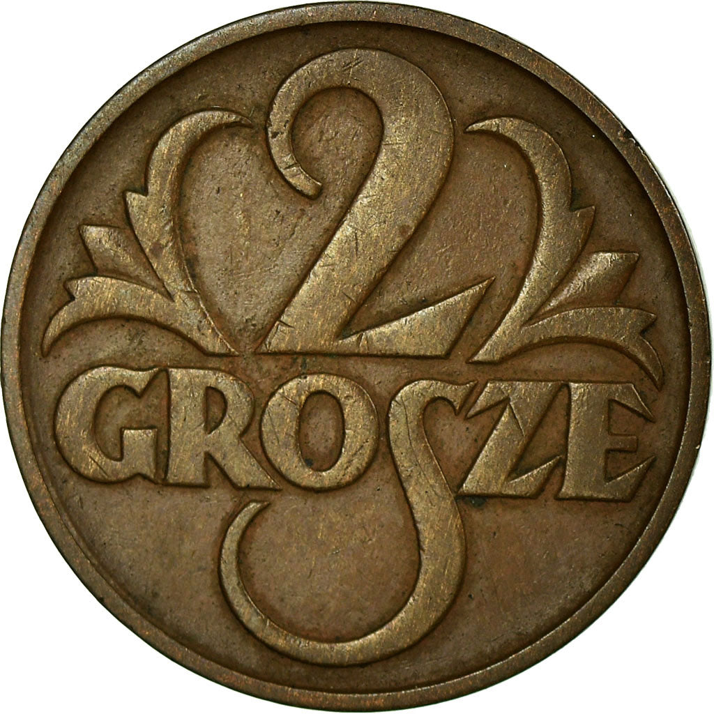 Coin, Poland, 2 Grosze, 1936, Warsaw, EF(40-45), Bronze, KM:9a