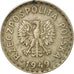 Coin, Poland, Zloty, 1949, Kremnica, VF(30-35), Copper-nickel, KM:45