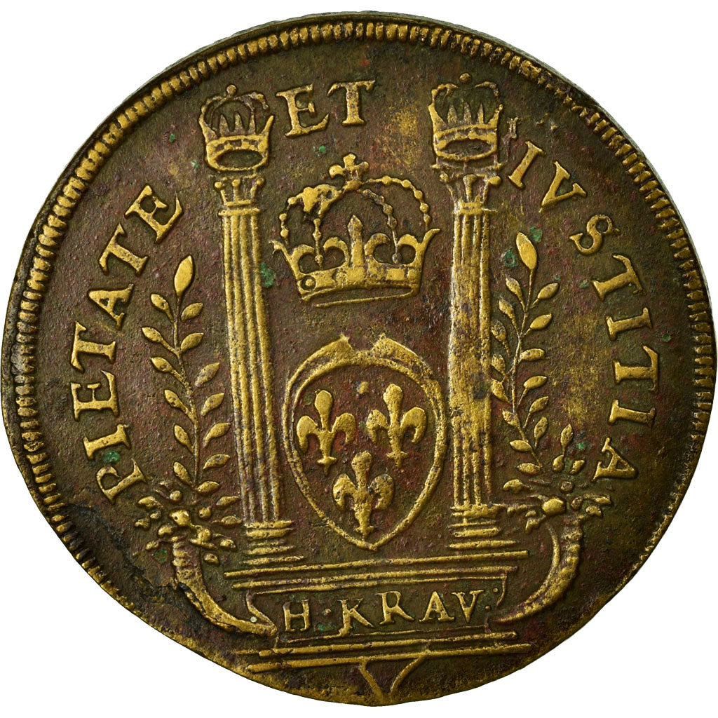 Francja, Token, Królewskie, EF(40-45), Mosiądz