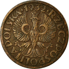 Coin, Poland, Grosz, 1932, Warsaw, VF(30-35), Bronze, KM:8a