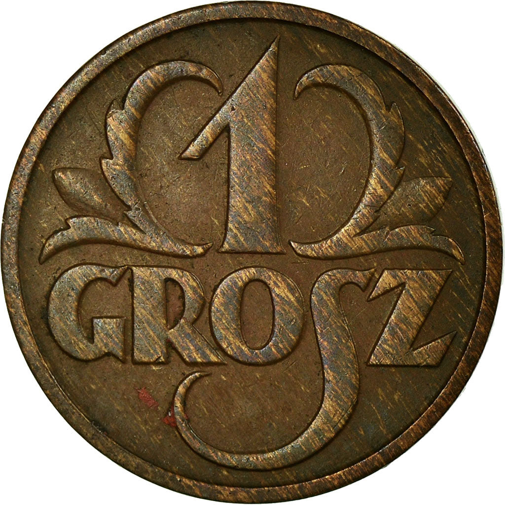 Coin, Poland, Grosz, 1932, Warsaw, VF(30-35), Bronze, KM:8a