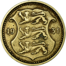Moneda, Estonia, 10 Senti, 1931, BC+, Níquel - bronce, KM:12