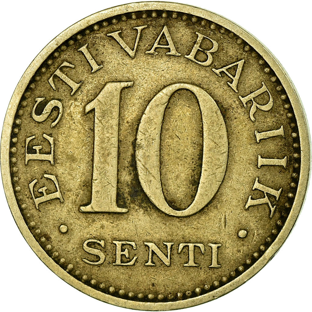Coin, Estonia, 10 Senti, 1931, VF(30-35), Nickel-Bronze, KM:12