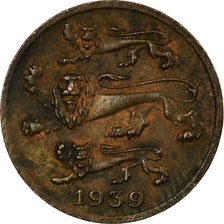 Coin, Estonia, Sent, 1939, VF(30-35), Bronze, KM:19.1