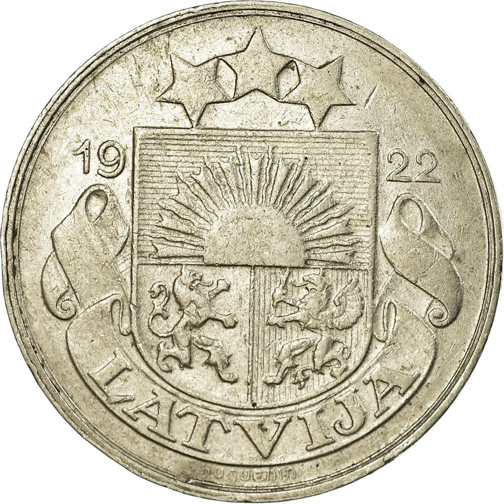 Coin, Latvia, 20 Santimu, 1922, EF(40-45), Nickel, KM:5