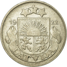 Coin, Latvia, 10 Santimu, 1922, EF(40-45), Nickel, KM:4