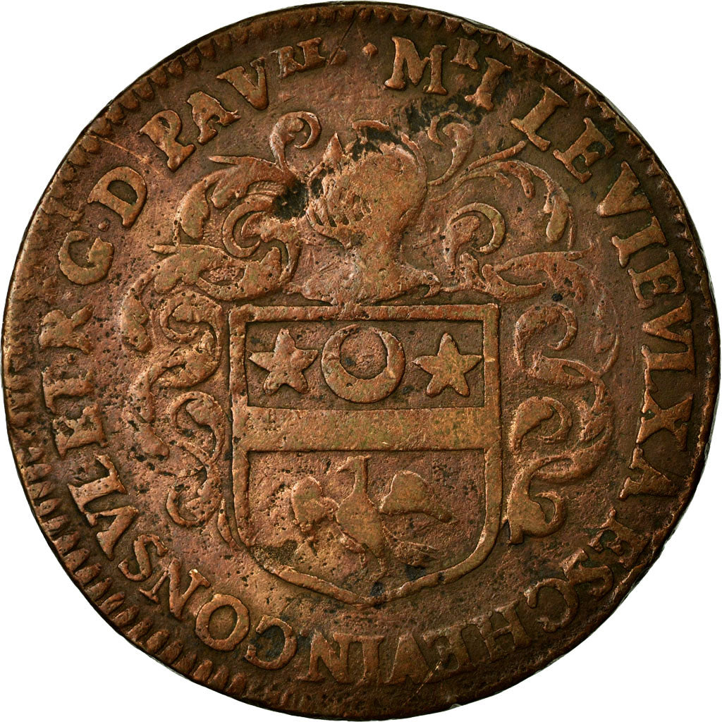 Francja, Token, Królewskie, EF(40-45), Miedź