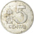 Moneda, Lituania, 5 Centai, 1991, BC+, Aluminio, KM:87