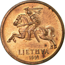 Coin, Lithuania, 20 Centu, 1991, VF(30-35), Bronze, KM:89