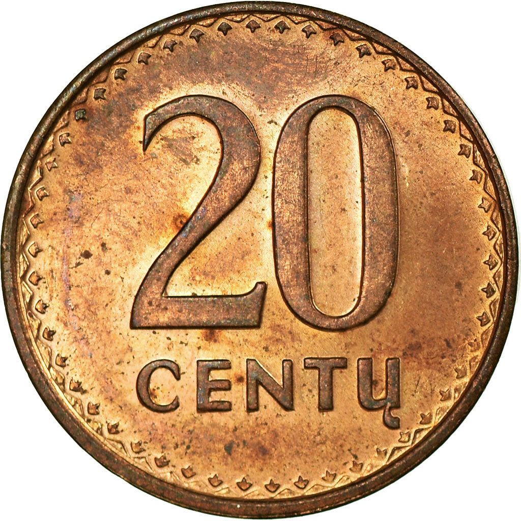 Coin, Lithuania, 20 Centu, 1991, VF(30-35), Bronze, KM:89