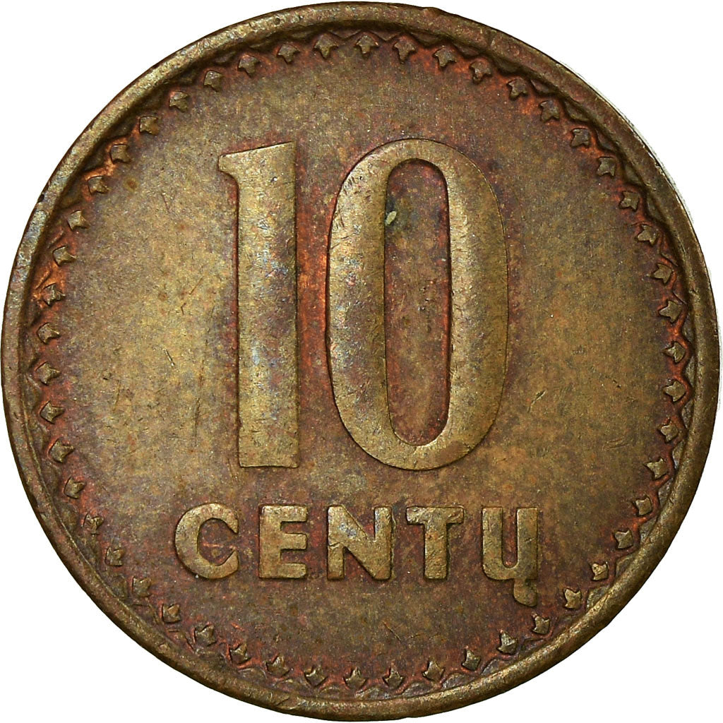Münze, Lithuania, 10 Centu, 1991, S+, Bronze, KM:88