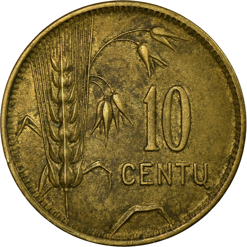 Coin, Lithuania, 10 Centu, 1925, King's Norton, VF(30-35), Aluminum-Bronze