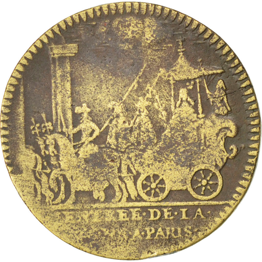 France, Royal, Token, VF(30-35), Copper, 24, 4.50