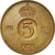 Coin, Sweden, Gustaf VI, 5 Öre, 1954, EF(40-45), Bronze, KM:822