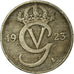 Moneta, Szwecja, Gustaf V, 10 Öre, 1923, VF(30-35), Nikiel-Brąz, KM:795