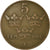 Coin, Sweden, Gustaf V, 5 Öre, 1920, EF(40-45), Bronze, KM:779.2