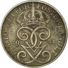 Coin, Sweden, Gustaf V, Ore, 1948, VF(30-35), Iron, KM:810