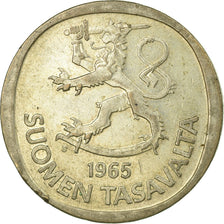 Coin, Finland, Markka, 1965, VF(30-35), Silver, KM:49