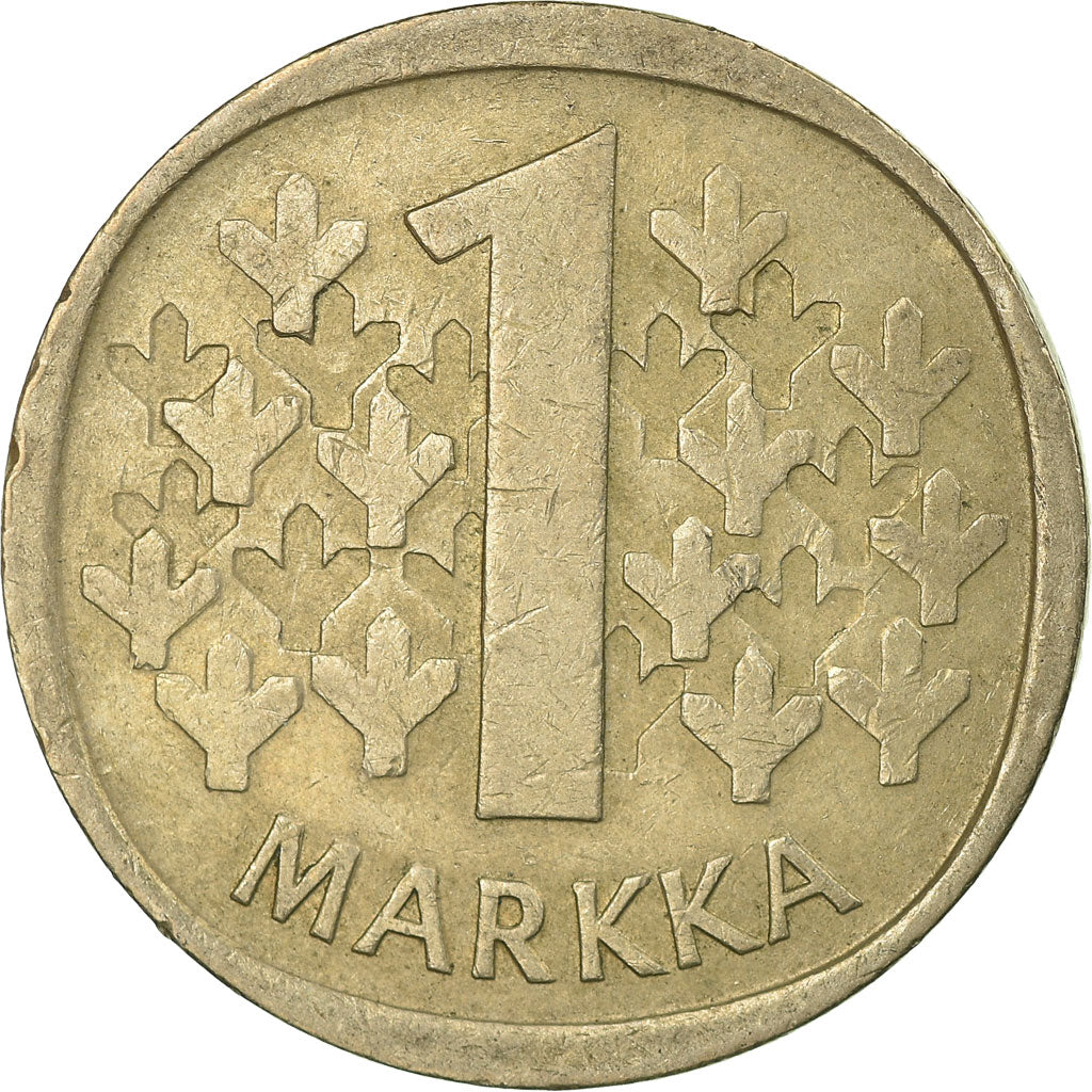 Coin, Finland, Markka, 1976, VF(30-35), Copper-nickel, KM:49a