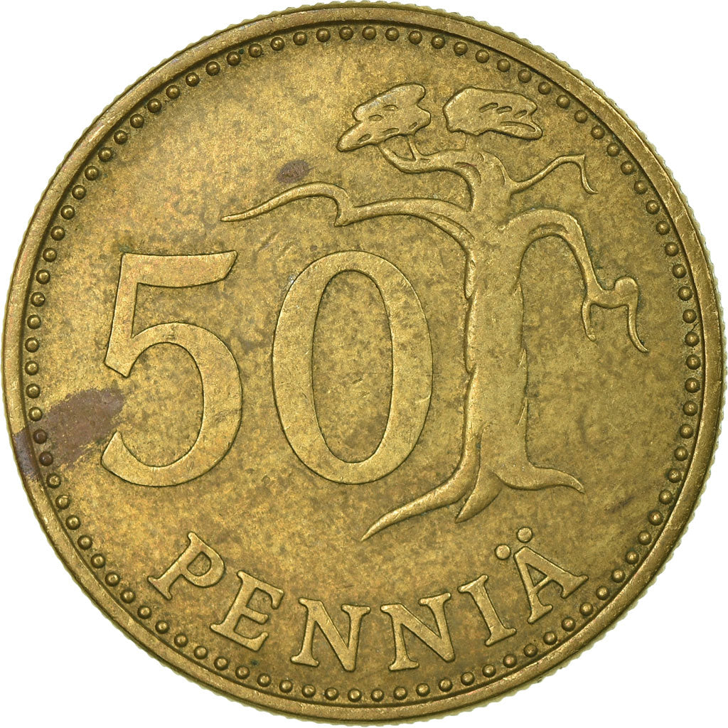 Monnaie, Finlande, 50 Penniä, 1974, TB+, Aluminum-Bronze, KM:48