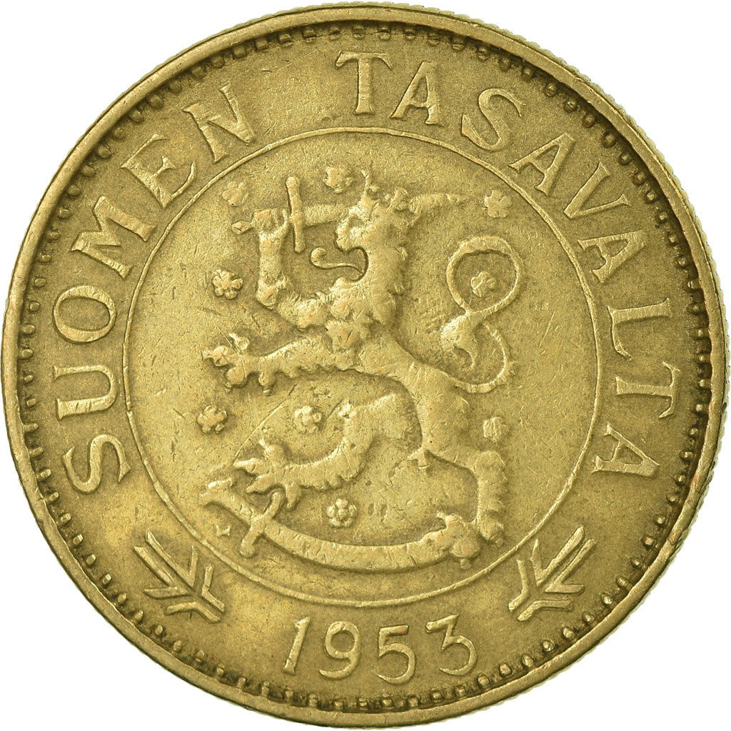 Coin, Finland, 50 Markkaa, 1953, EF(40-45), Aluminum-Bronze, KM:40
