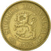 Moneda, Finlandia, 50 Markkaa, 1953, MBC, Aluminio - bronce, KM:40
