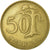 Moneda, Finlandia, 50 Markkaa, 1953, MBC, Aluminio - bronce, KM:40