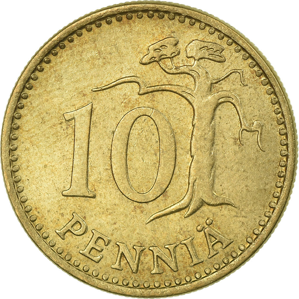 Coin, Finland, 10 Pennia, 1978, EF(40-45), Aluminum-Bronze, KM:46