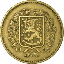 Coin, Finland, 10 Markkaa, 1932, EF(40-45), Aluminum-Bronze, KM:32a