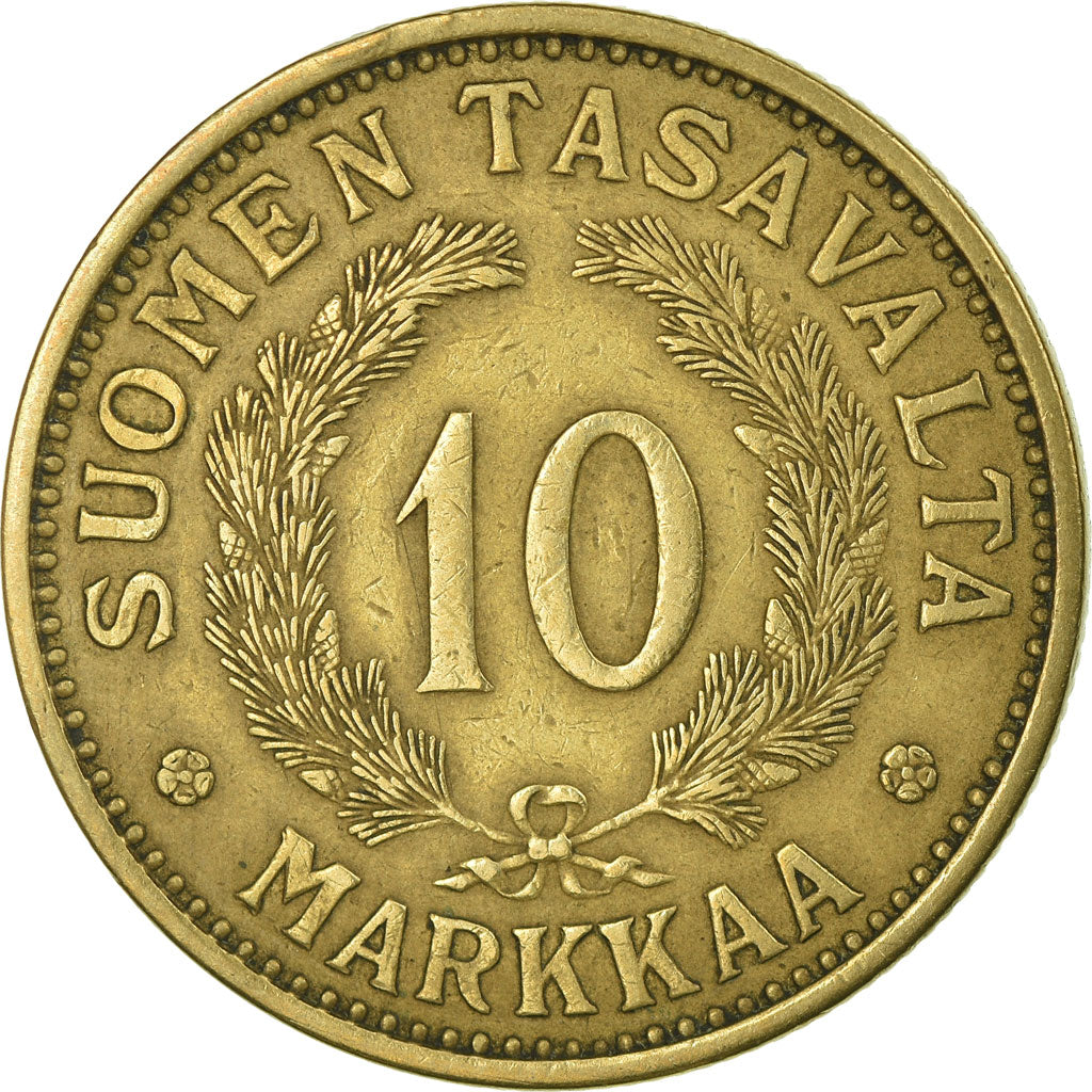 Coin, Finland, 10 Markkaa, 1932, EF(40-45), Aluminum-Bronze, KM:32a