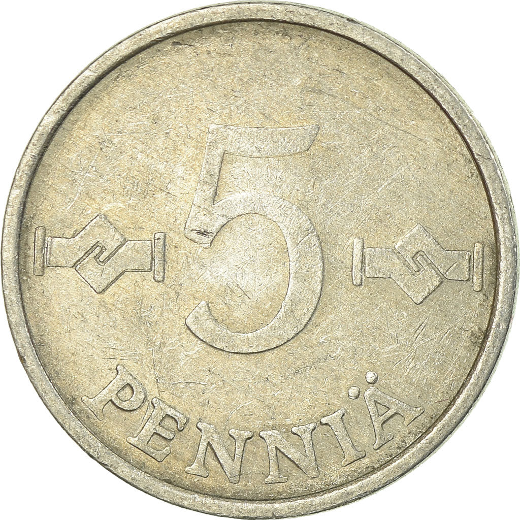 Münze, Finnland, 5 Pennia, 1978, S+, Aluminium, KM:45a