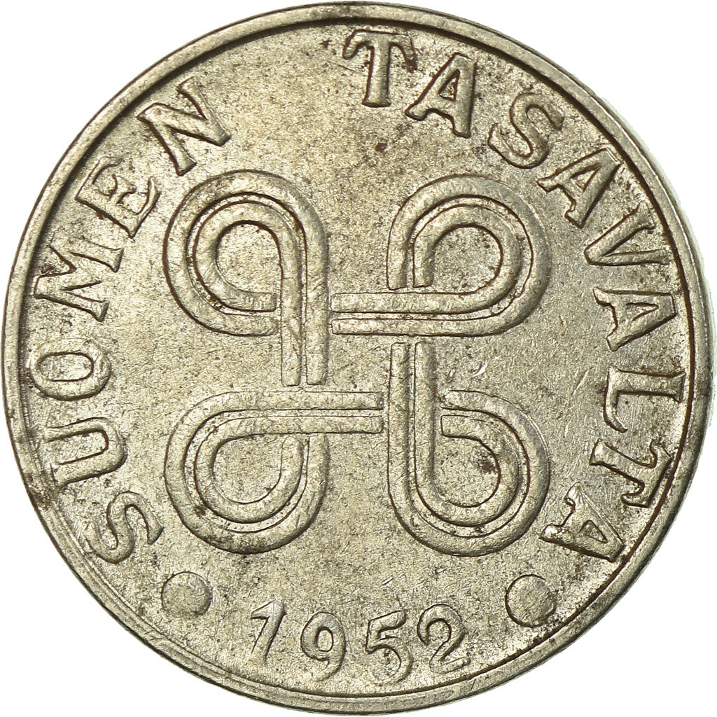 Coin, Finland, 5 Markkaa, 1952, VF(30-35), Iron, KM:37