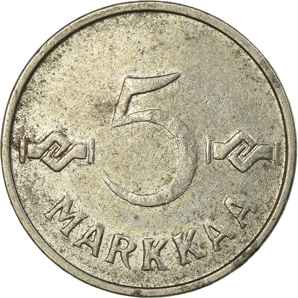 Coin, Finland, 5 Markkaa, 1952, VF(30-35), Iron, KM:37