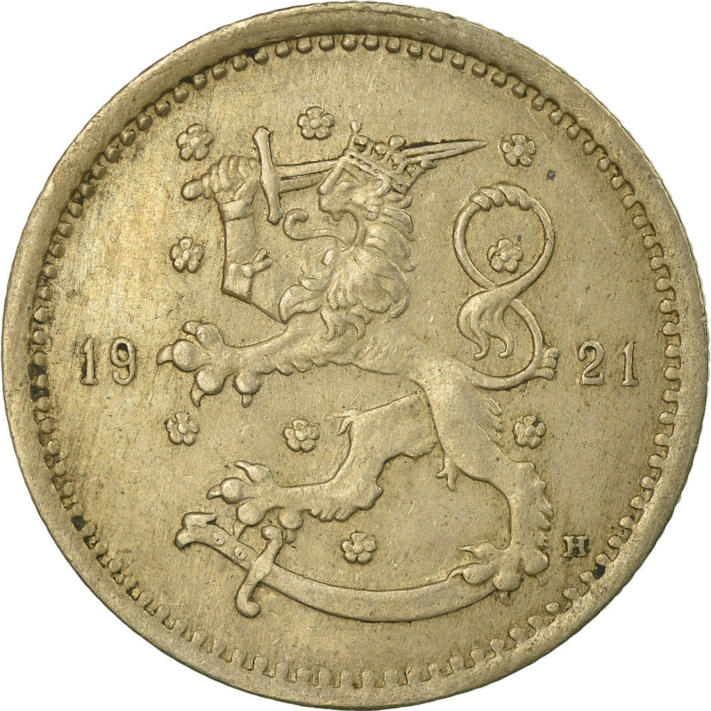 Coin, Finland, Markka, 1921, VF(30-35), Copper-nickel, KM:27