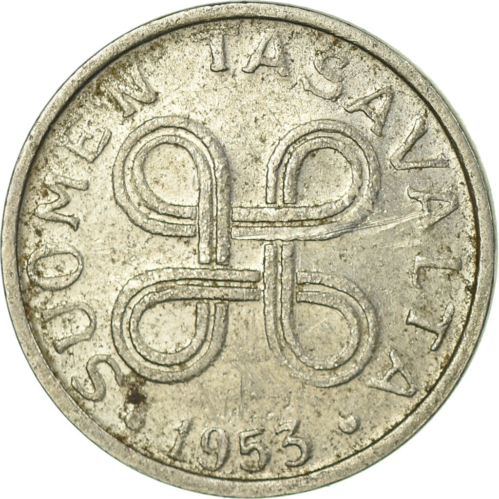Monnaie, Finlande, Markka, 1953, TTB, Nickel Plated Iron, KM:36a