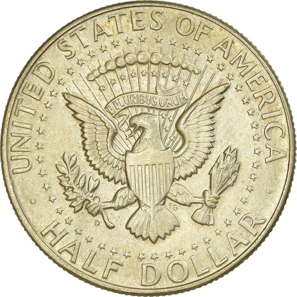 Coin, United States, Kennedy Half Dollar, Half Dollar, 1964, U.S. Mint, Denver