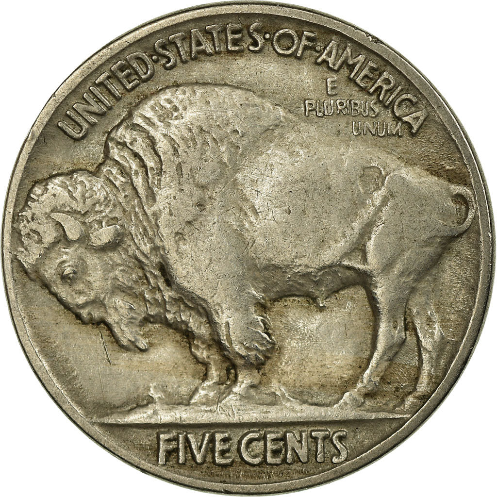 Coin, United States, Buffalo Nickel, 5 Cents, 1916, U.S. Mint, Philadelphia
