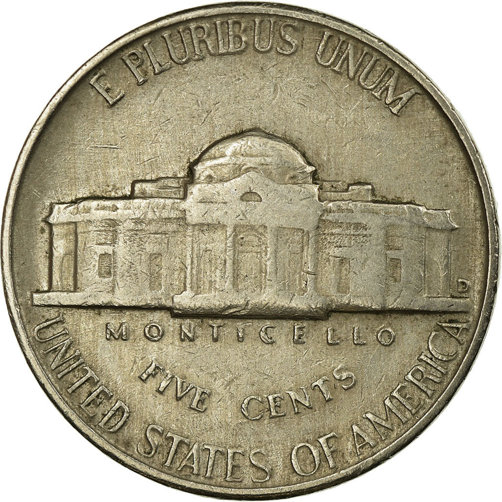 Munten, Verenigde Staten, Jefferson Nickel, 5 Cents, 1956, U.S. Mint, Denver