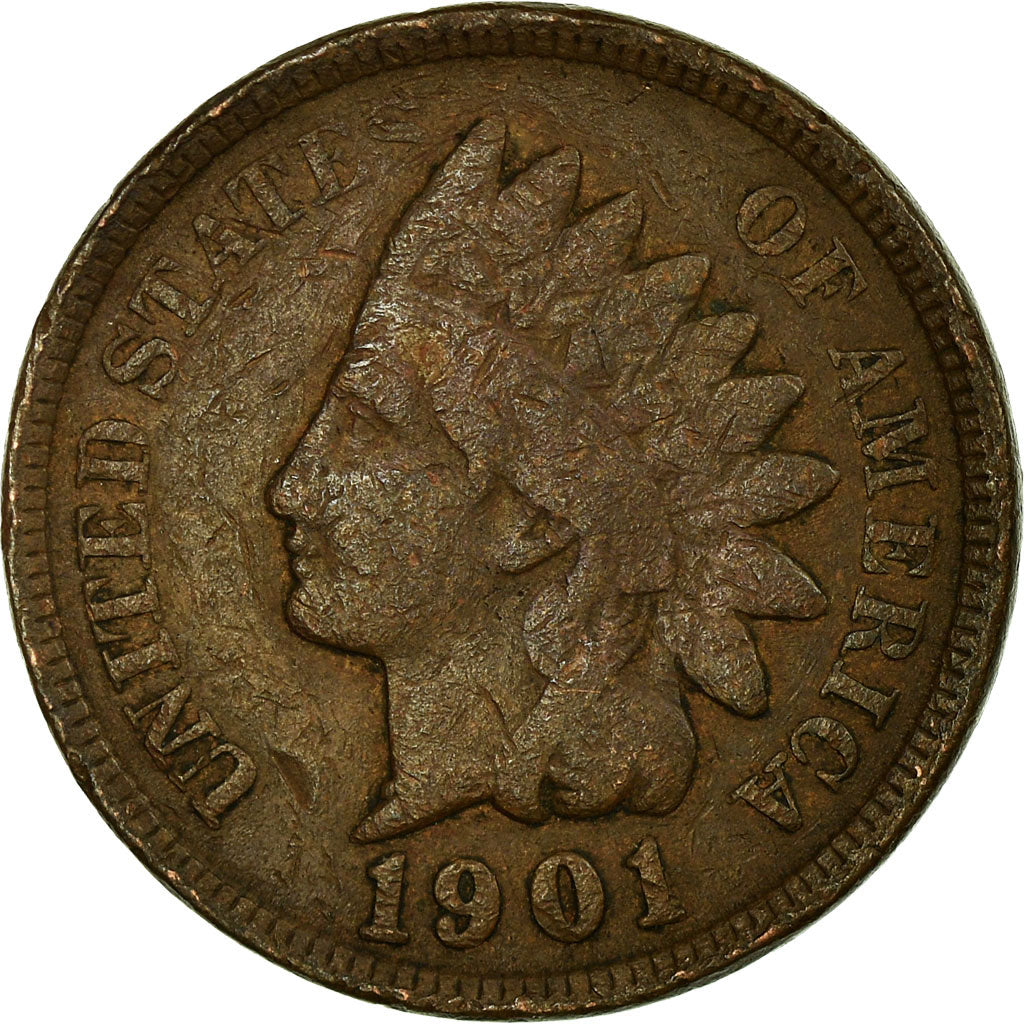 Moneda, Estados Unidos, Indian Head Cent, Cent, 1901, U.S. Mint, Philadelphia
