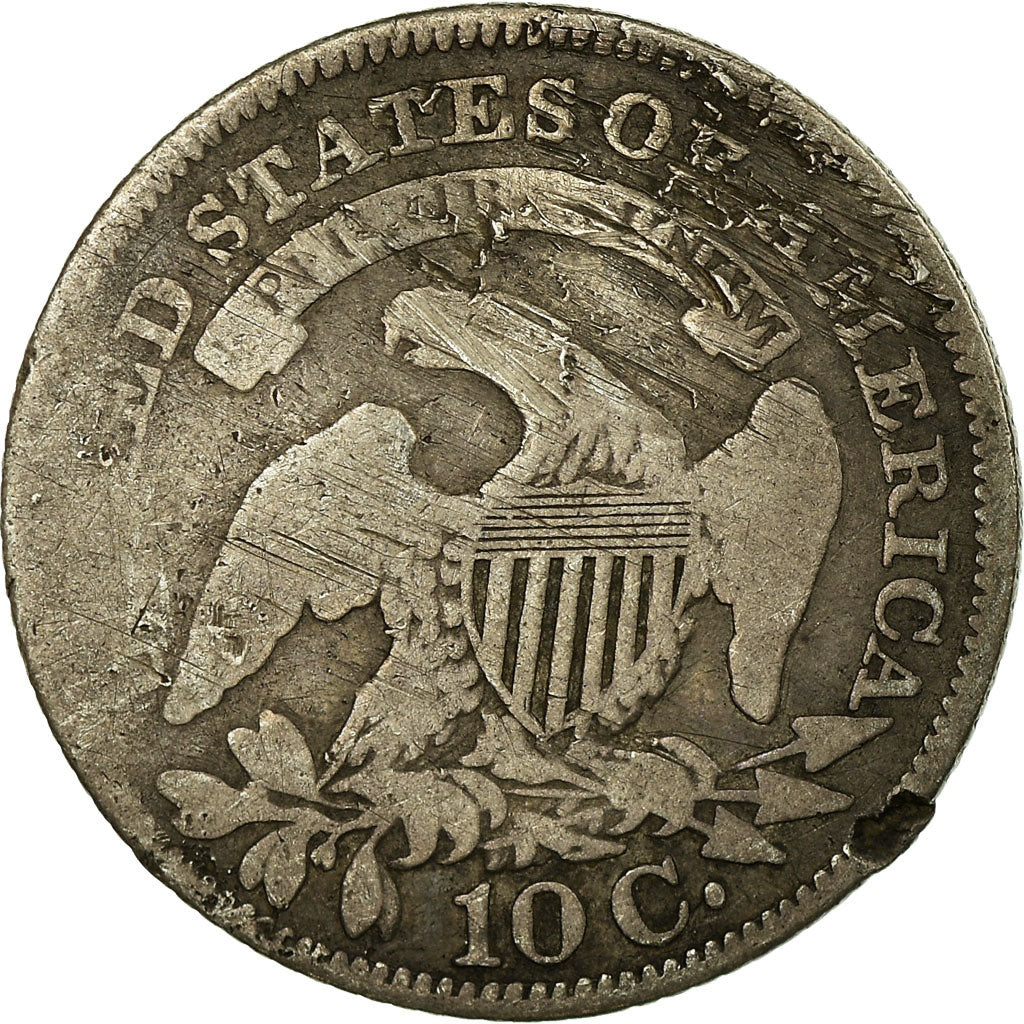 Coin, United States, Liberty Cap Dime, Dime, 1829, U.S. Mint, Philadelphia