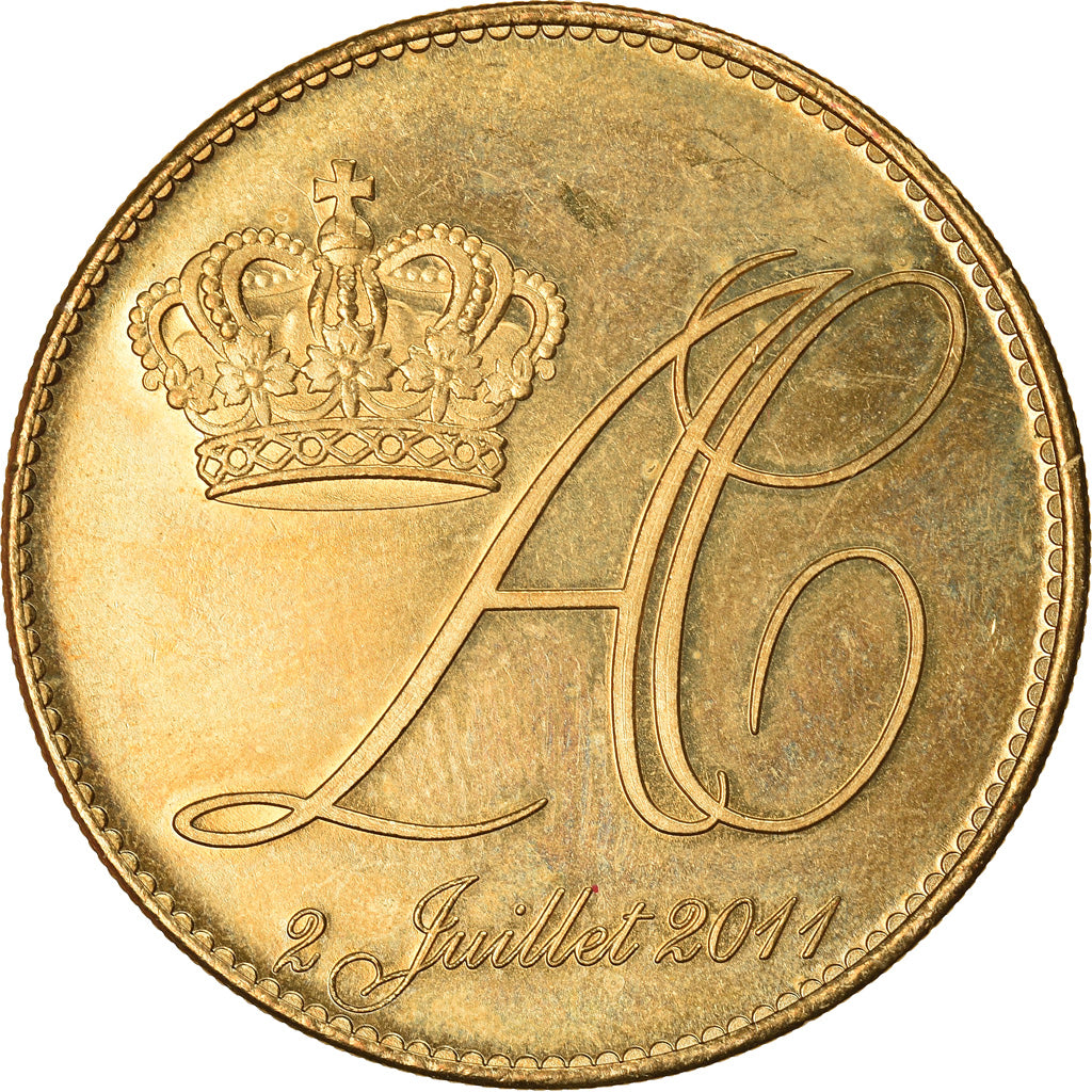 France, Token, Monaco - Mariage princier - Albert et Charlène, 2011, Arthus