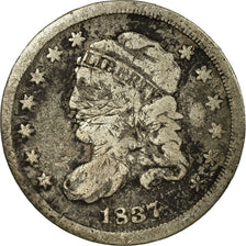 Moeda, Estados Unidos da América, Liberty Cap Half Dime, Half Dime, 1837, U.S.