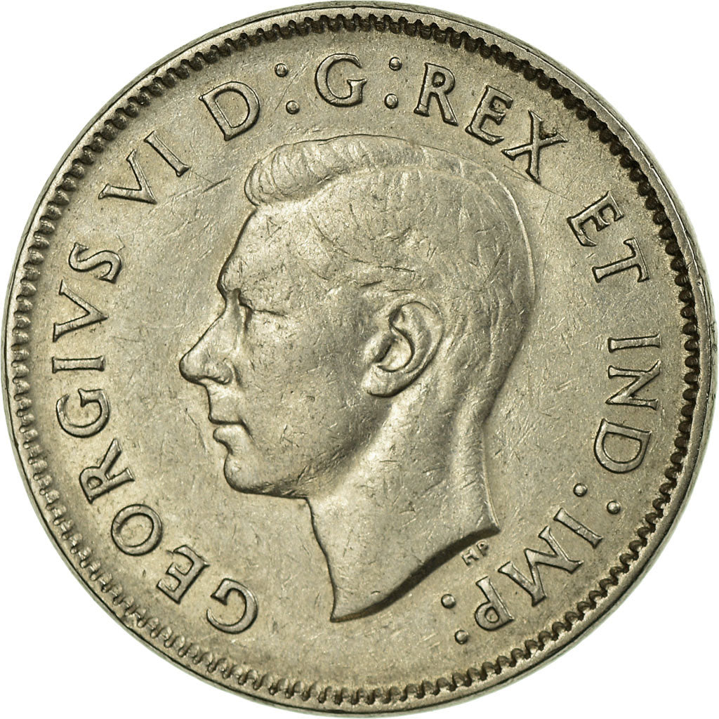 Moneta, Canada, George VI, 5 Cents, 1937, Royal Canadian Mint, Ottawa