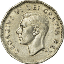 Coin, Canada, George VI, 5 Cents, 1950, Royal Canadian Mint, Ottawa, EF(40-45)