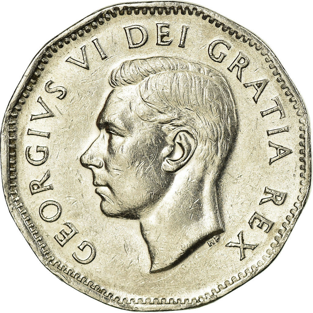 Coin, Canada, George VI, 5 Cents, 1951, Royal Canadian Mint, Ottawa, EF(40-45)