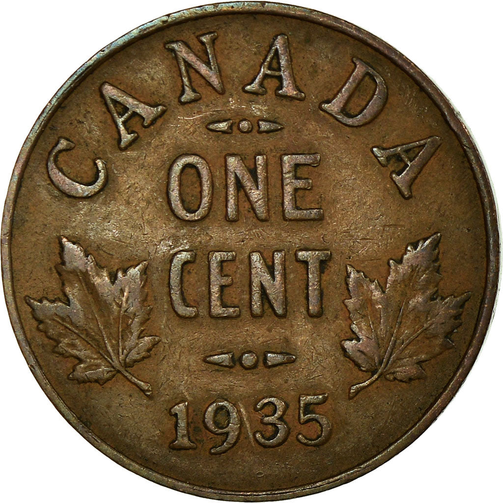 Coin, Canada, George V, Cent, 1935, Royal Canadian Mint, Ottawa, EF(40-45)