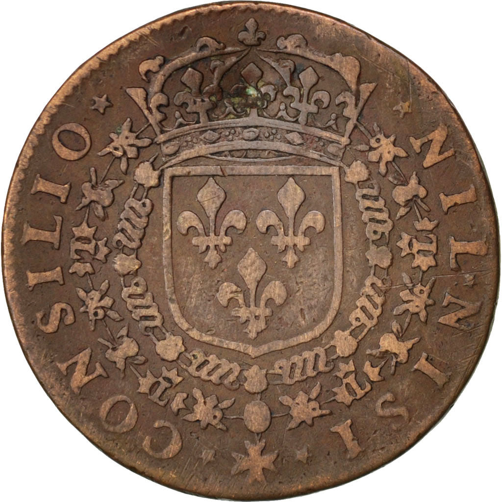 France, Royal, Token, EF(40-45), Copper, 27, Feuardent #6969, 5.70