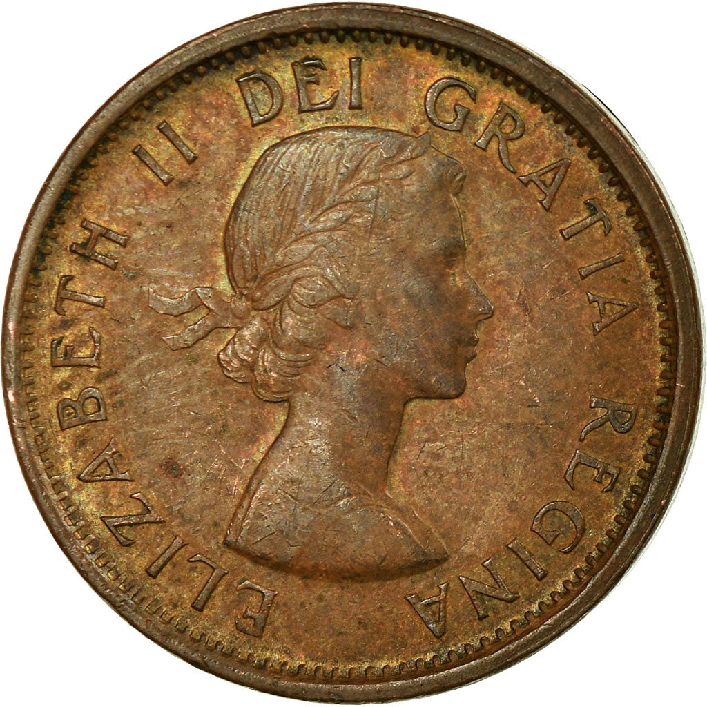 Coin, Canada, Elizabeth II, Cent, 1956, Royal Canadian Mint, Ottawa, VF(30-35)
